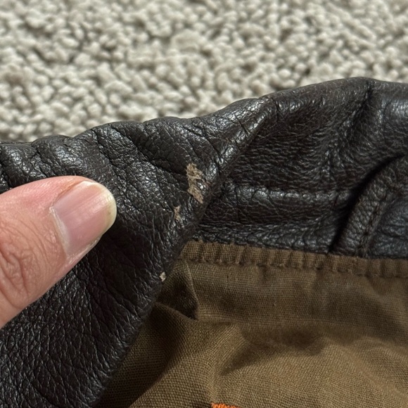 Vintage Cooper A-2 US Air Force Brown Leather Bomber Jacket 42R Aviator Pilot - Picture 10 of 15